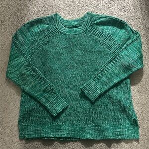 GAP Textured Aquatic Green Crewneck Sweater size large